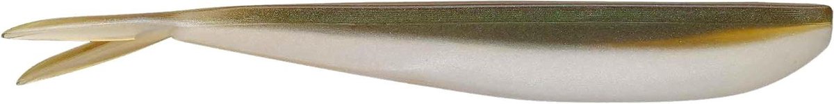 Vis Lokken - Zacht Kunstaas - Vissen Op Roofvis - Gespleten Staart Ontwerp - 10-Inch - Arkansas Shiner