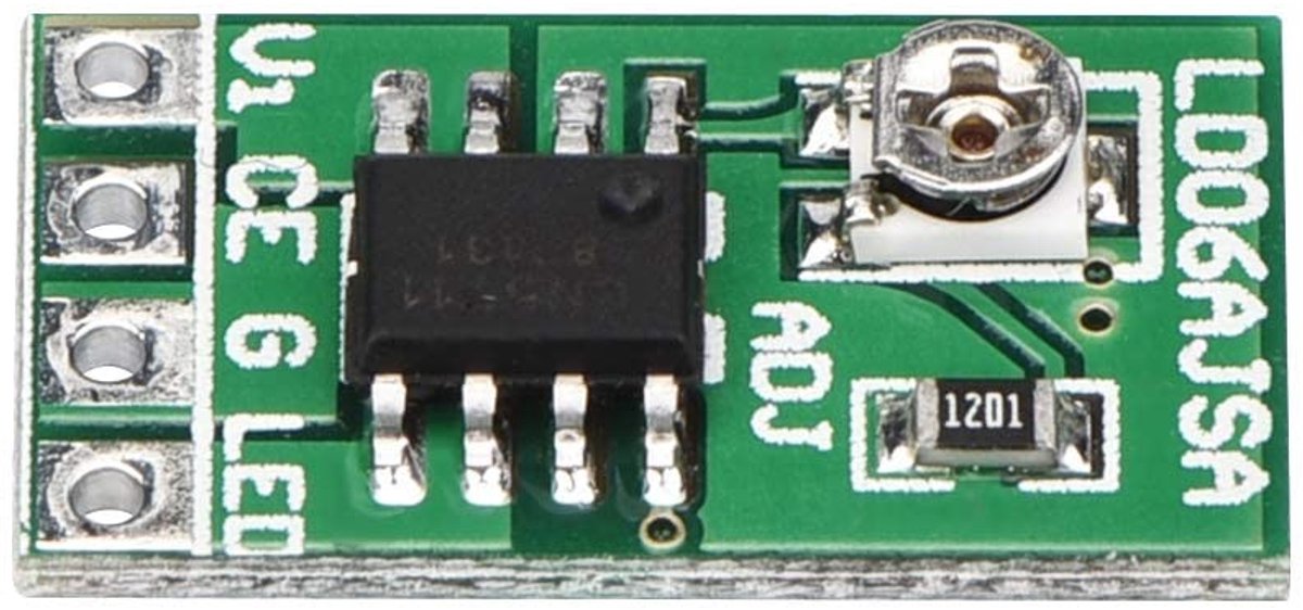 Verstelbare LED Driver - DC 2.8V tot 6V, 30-1500mA - Perfect voor 18650 Li-Ion