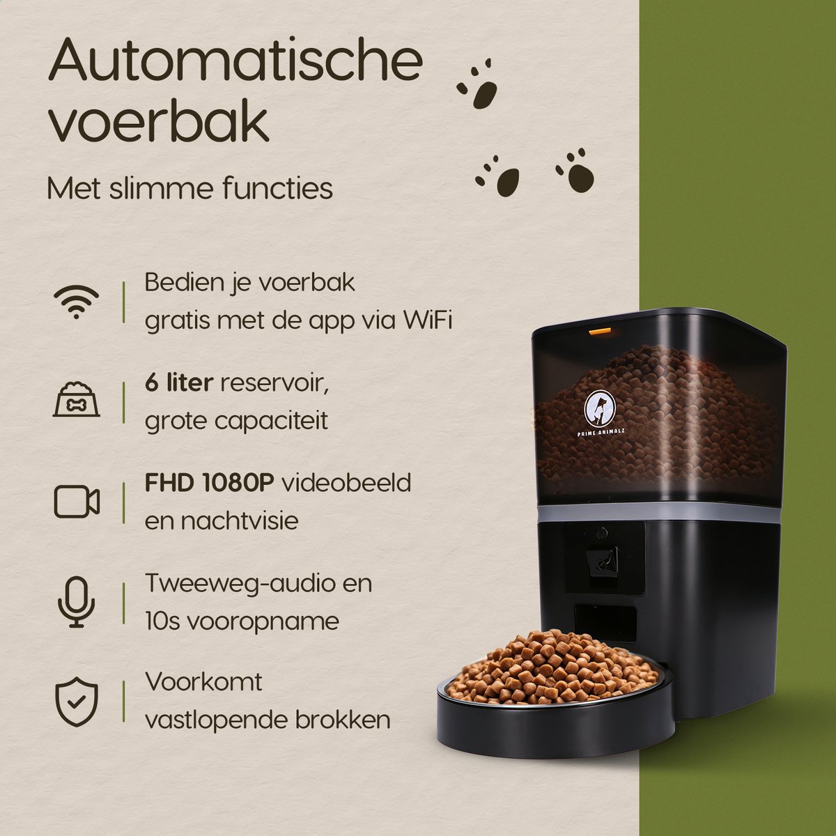 Prime AnimalZ Automatische voerbak kat - afbeelding 3