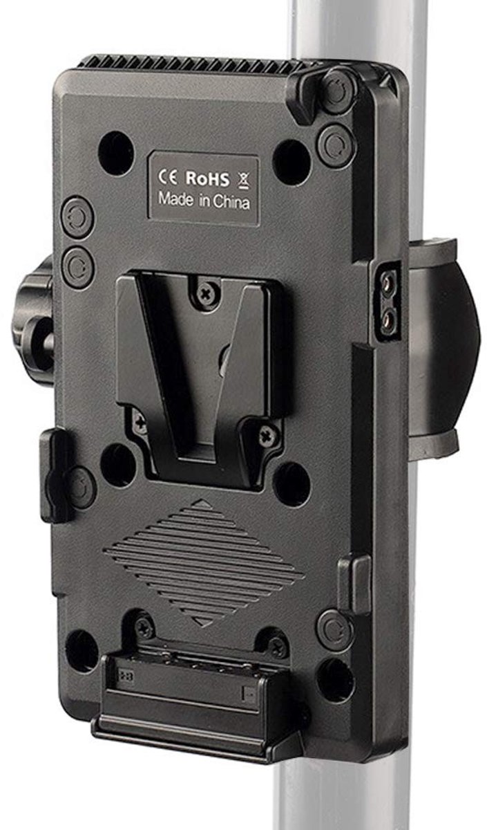 Allecto - Accu-montageplaat - V-Mount batterijplaat - U-vormige clip - Standaard - D-TAP voedingssysteem - Geschikt voor statieven - Kleur zoals af...