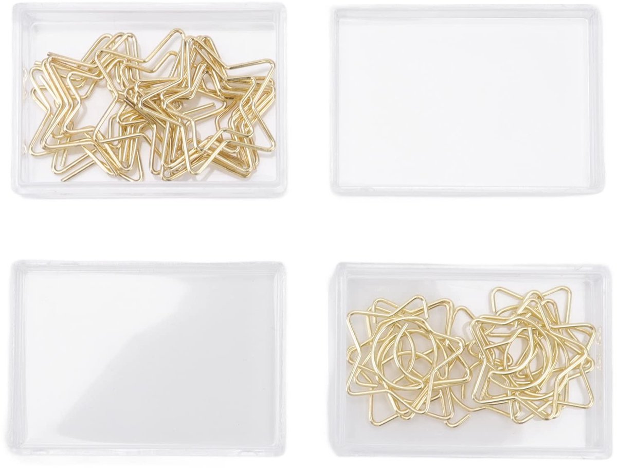 aladdien - Paperclips - Bestandsclassificatie - Antislip - Goud - Unieke vorm - Lichtgewicht - Draagbaar - Geschikt voor bestandsclassificatie - Met..
