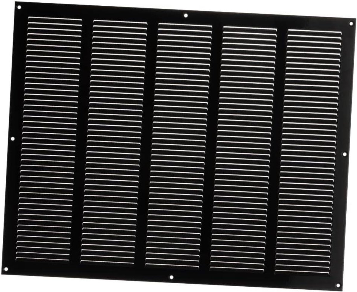 Ventilatierooster - Afsluitrooster - Luchtcirculatie - Insectenwering - 50x40 cm - Zwart