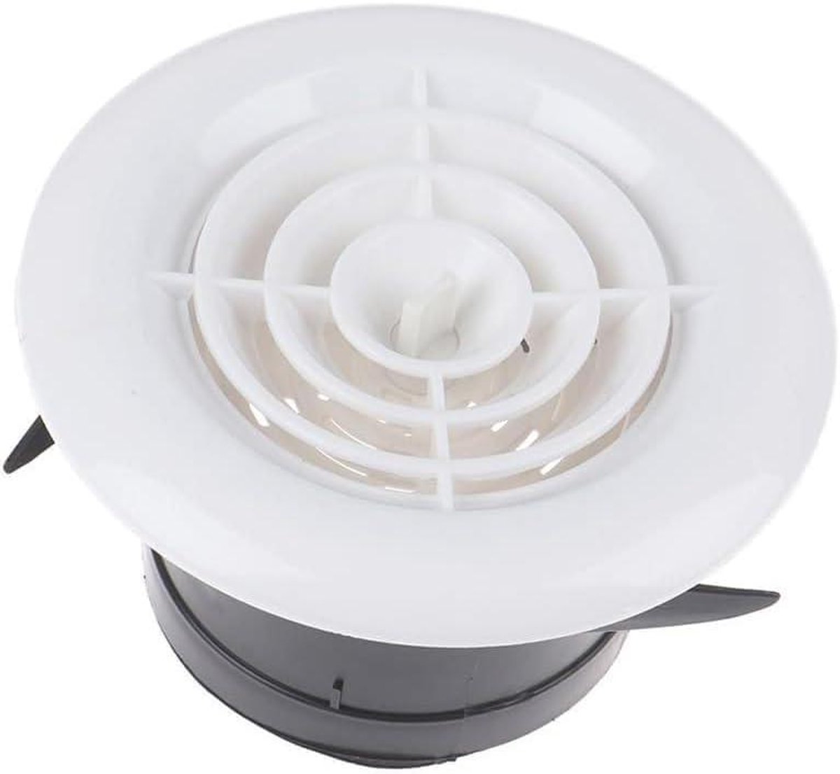 Ventilatierooster - Luchtrooster afdekking - Luchtcirculatie verbeteren - Verstelbare lamellen - 75mm - Wit