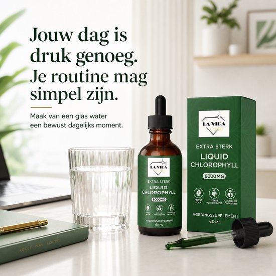 Chlorofyl Druppels - Extra sterk - 8000MG - Met E-BOOK - Chlorophyll Liquid - Vloeibaar - Supplement - Gua Sha - Chlorofyll Drops - Chlorella - Chlorofil Water - Chlorophyll drops - Superfood - chlorella