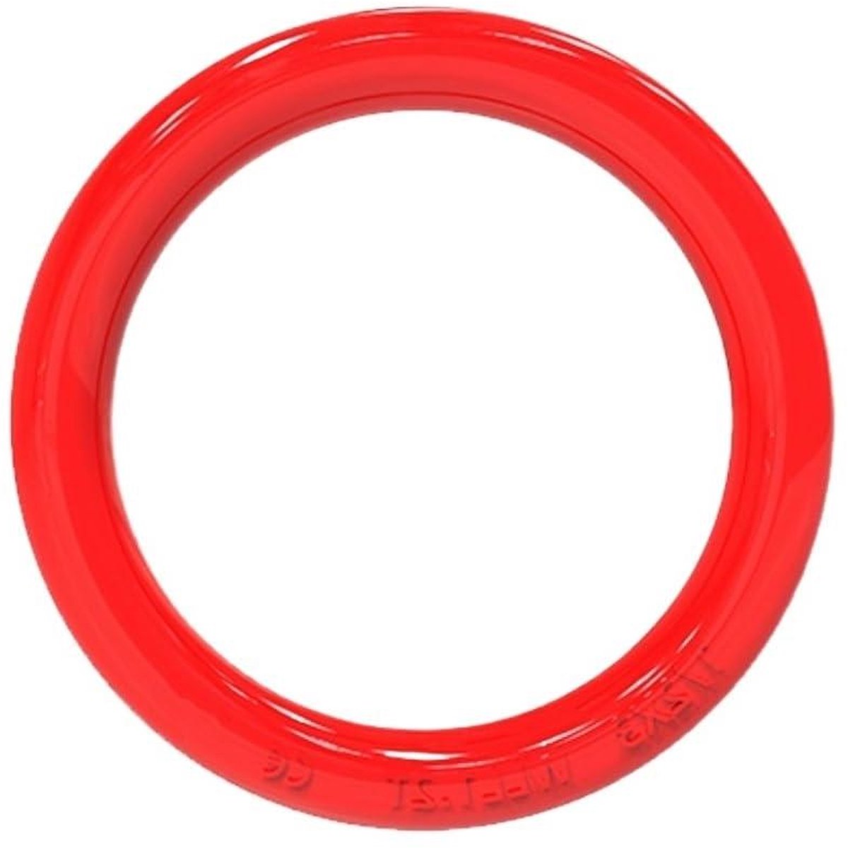 Gesmede hijsringen - Ovale hijsringen - Zwaar hijswerk - G80 staalconstructie - 2.5T capaciteit - Rood