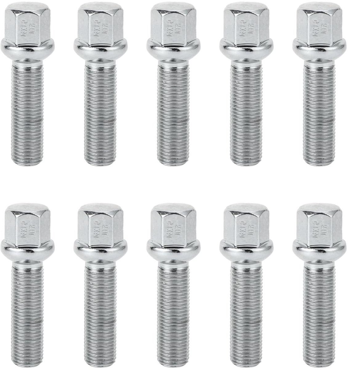 Wielbouten Set - Verlengde Schroeven - Wielmontage - Verhoogde Draadpenetratie - M14 x 15 mm 45 mm - Zilver