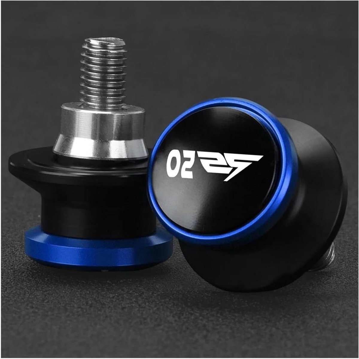 Motorfiets Bobbins - Achterstandaard Schroeven - Motor Onderhoud - CNC Aluminium Legering - 6MM - Blauw