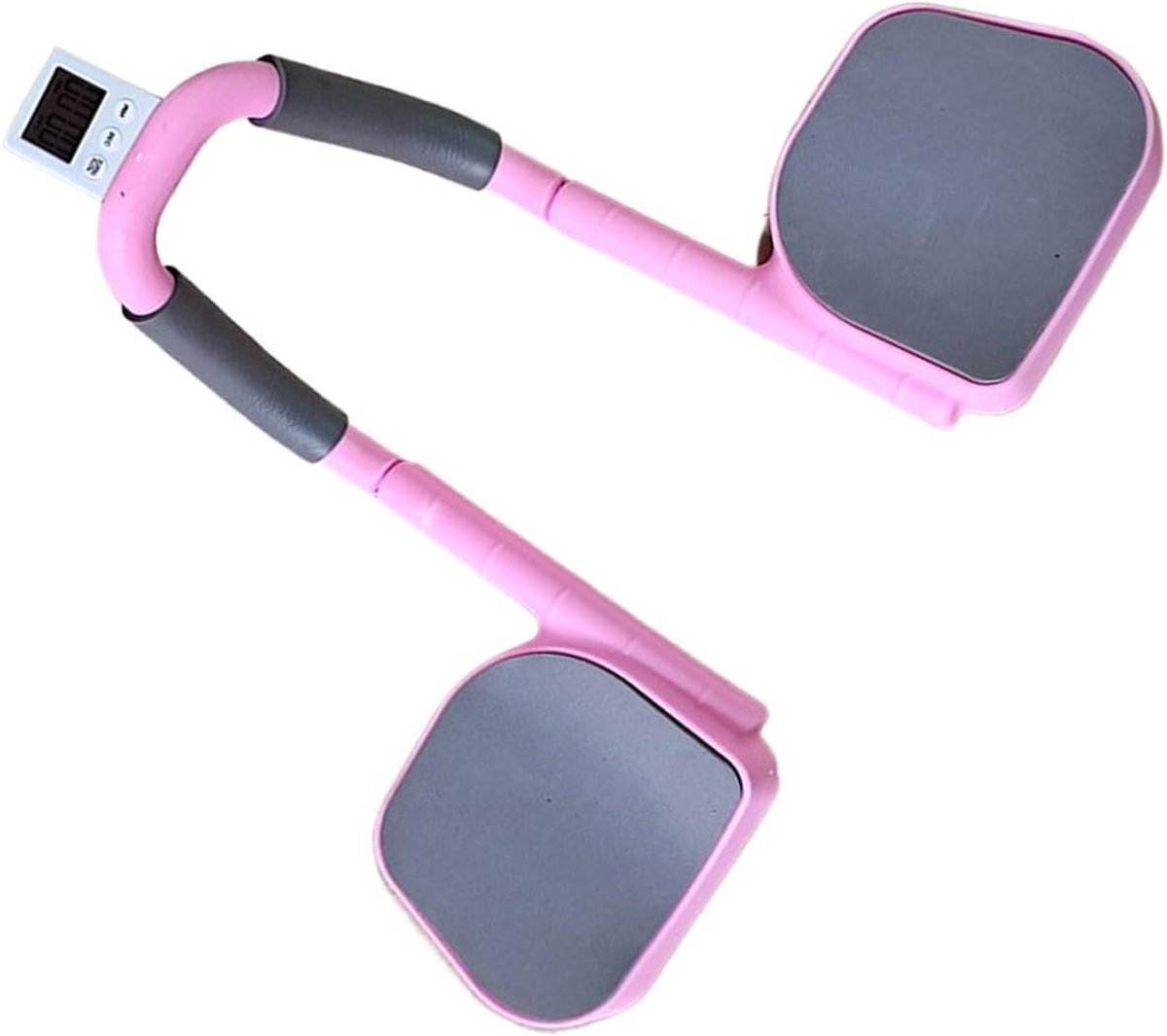 Buiktrainingsapparaat - Core trainer - Spiertraining thuis - Antislip grip - 620 g - Roze