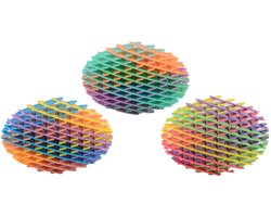 Johntoy Rainbow Shapeshifter Worm fidget speelgoed regenboog.