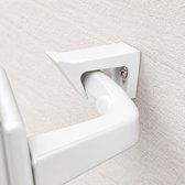 Flexibele Deurklinkhaak – Rubber Deurstopper voor Muur – Beschermt Deurklink & Wand – Inclusief Bevestiging - Wit