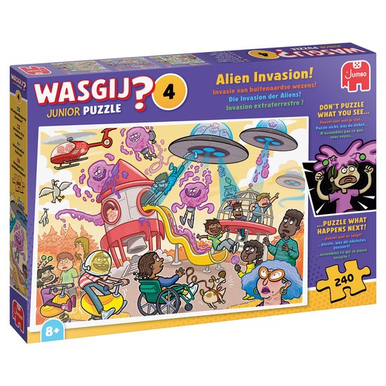 Wasgij Junior 4 - Invasie van buitenaardse wezens! (240 stukjes)