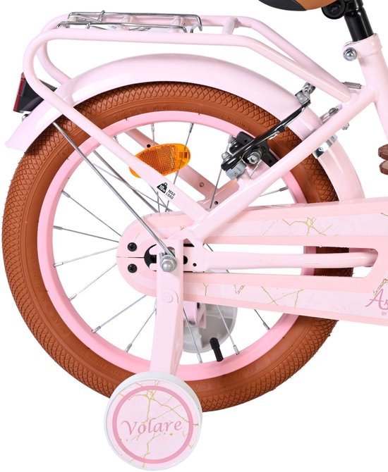 Volare Ashley Kinderfiets - Meisjes - 16 inch - Roze - Twee Handremmen — afbeelding 4