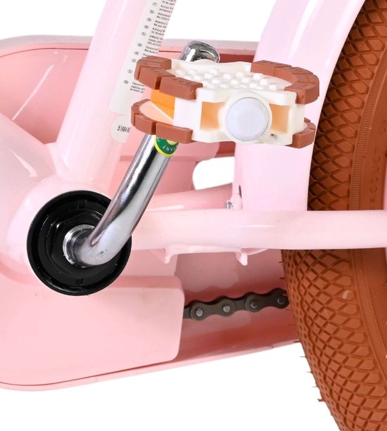 Volare Ashley Kinderfiets - Meisjes - 16 inch - Roze - Twee Handremmen — afbeelding 5