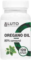 Oregano Olie Capsules - 150 mg met 80% Carvacrol & 10-voudig Geconcentreerd - Origanum Vulgare - 120 softgels - LUTO Supplements