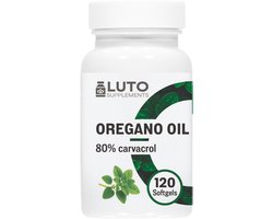 Oregano Olie Capsules - 150 mg met 80% Carvacrol & 10-voudig Geconcentreerd - Origanum Vulgare - 120 softgels - LUTO Supplements