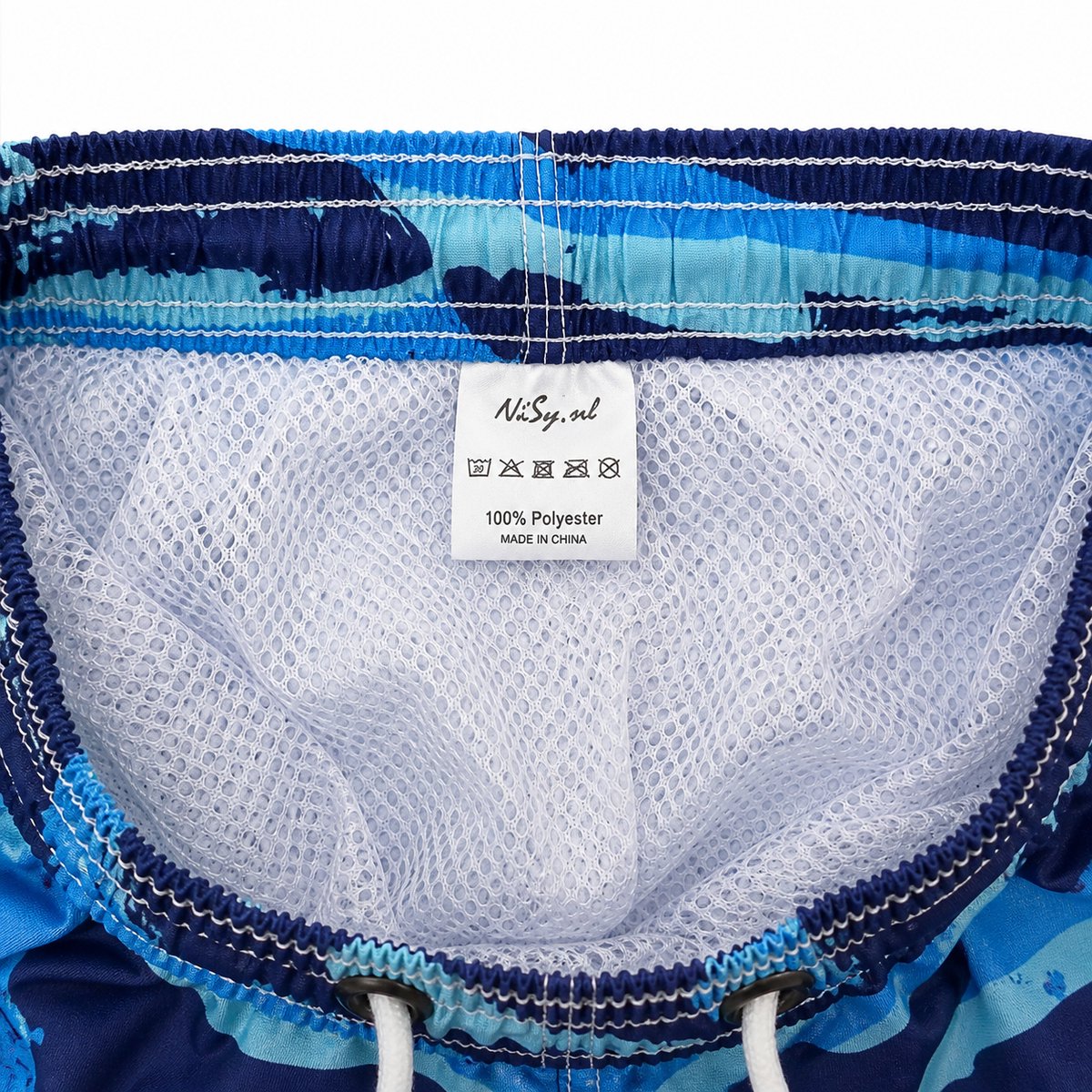 NiSy.nl Zwembroek Jongens | Zwemshort | Strepen Print | Sneldrogend | | Blauw — afbeelding 5