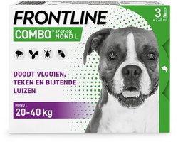 Frontline Combo - Anti Vlooien- en Tekenmiddel - 20-40 kg - L - 3st