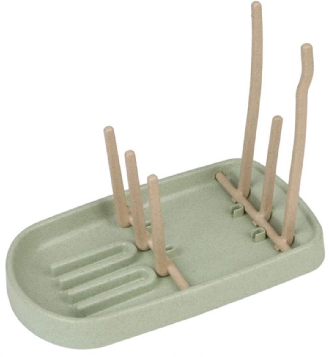 TSD goods - Flessen Droogrek - Flessenrek Baby - Droogrek Voor Baby Flessen - Baby Voeding - Uitklapbaar - Groen