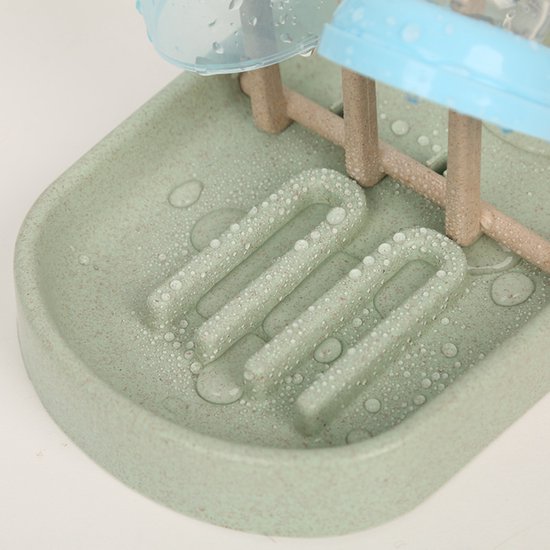 TSD goods - Flessen Droogrek - Flessenrek Baby - Droogrek Voor Baby Flessen - Baby Voeding - Uitklapbaar - Roze — afbeelding 5