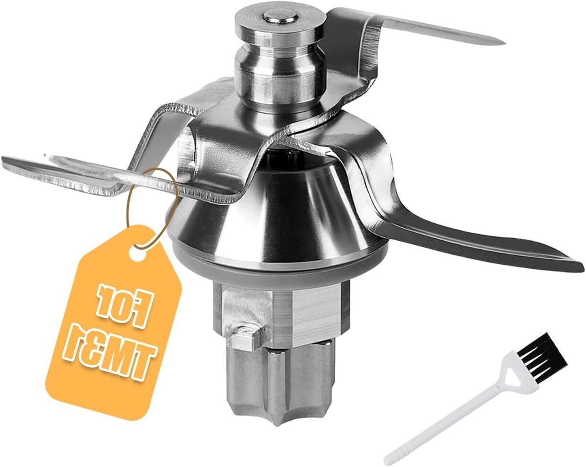Vervangingsmes voor Thermomix TM5 TM6 RVS Blad met O-ring voor Keukenmachine Ideaal voor Mixen en Snijden van Voedsel
