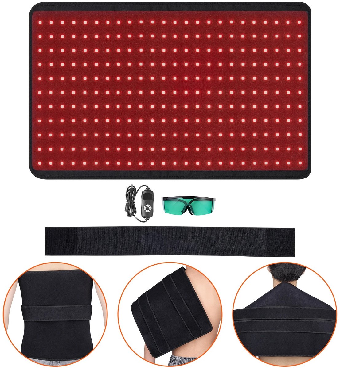 Lifero Rood Licht Therapie - Infrarood Verwarming Mat - Pijnverlichting, Ontspanning - Red Light Therapy - Infrarood Therapie