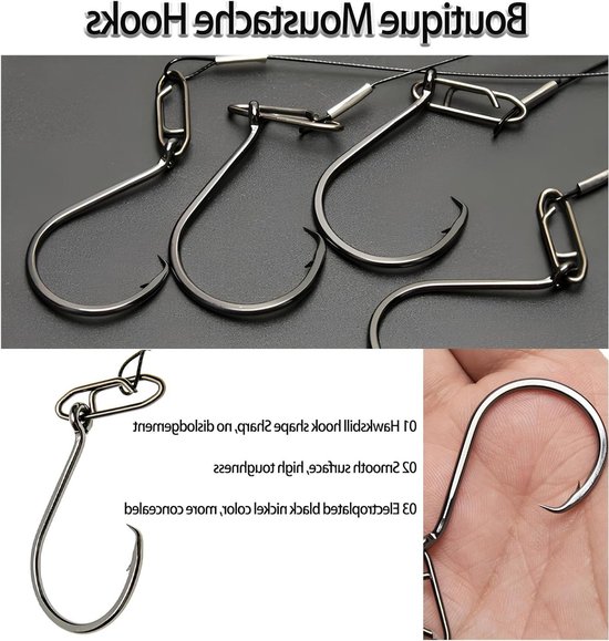 Set van 4 Vissen Floats voor Meerval met Haak - Ideaal voor Meervalvissen en Hengelsport Accessoires van Merkloos — afbeelding 4