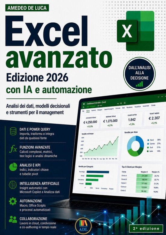 Excel avanzato Edizione 2026 con IA e automazione - cover