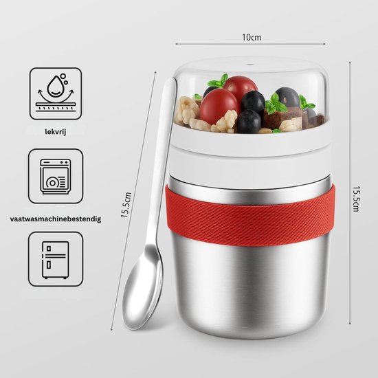 CLGP® Yoghurtbeker To Go - Lunchbeker - Yoghurt Cup — afbeelding 4