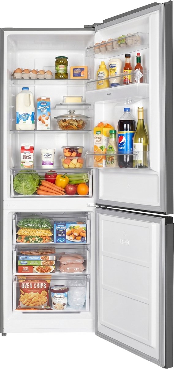 Heinner HCNF-HM291XWDE++ Koel-vriescombinatie met Waterdispenser – 291 L – Total No Frost – Elektronische Temperatuurregeling – Zilver – 5 Jaar Garantie — afbeelding 4