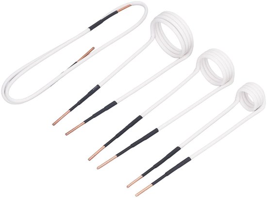 Inductieverwarmingsspoelset met 2.5mm messing kern - 4 stuks van 20, 30 en 40 cm voor het verwijderen van roestige moeren en bouten in voertuigen — afbeelding 4