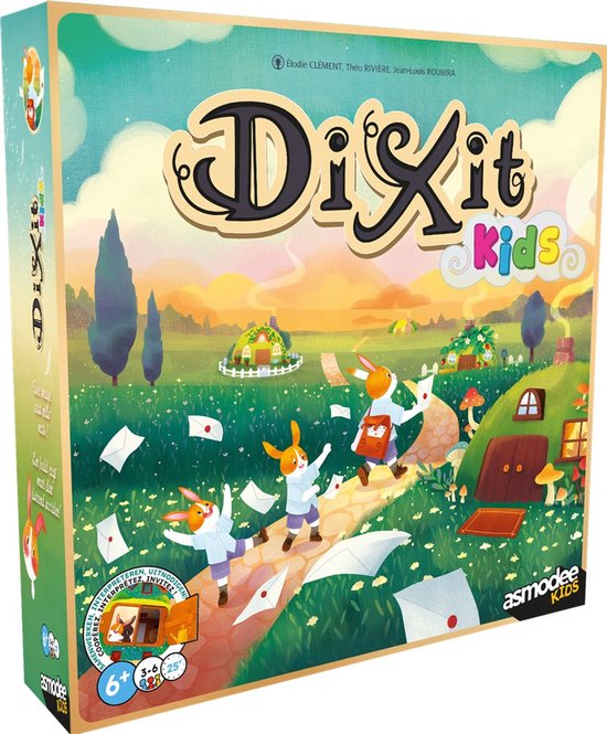 Asmodee bordspel Dixit Kids coöperatief gezelschapsspel voor kinderen.