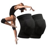 Kniebeschermer - Knieband - Antibotsing Verdikte Spons - Dans kniebeschermers - Sport Kniebeschermer - Unisex - Bescherming - Kniebeschermer - Geschikt voor Dans, Basketbal, Tennis, Volleybal, Yoga - Zwart - M