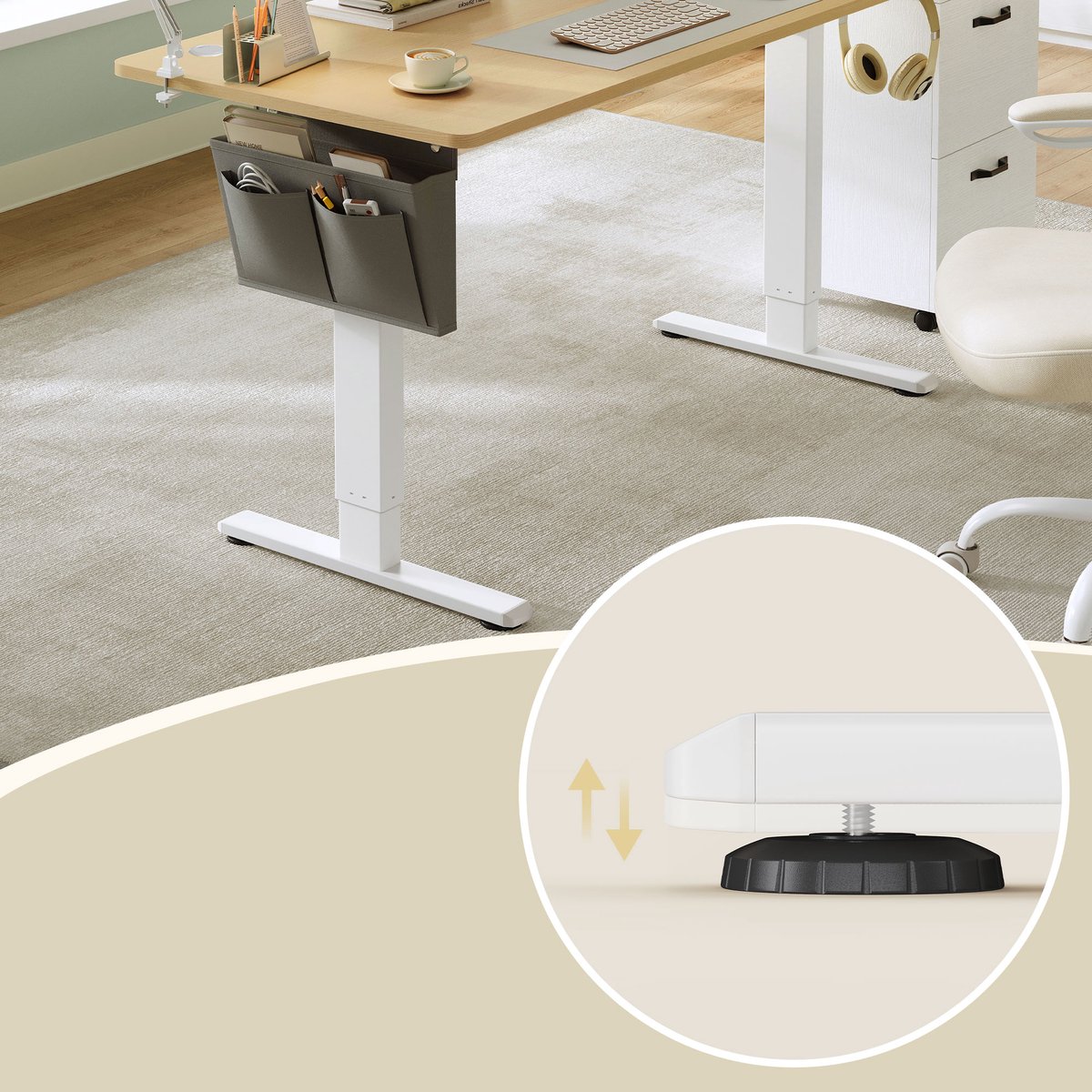SONGMICS SONGMICS Elektrisch Zit-Sta Bureau - afbeelding 5