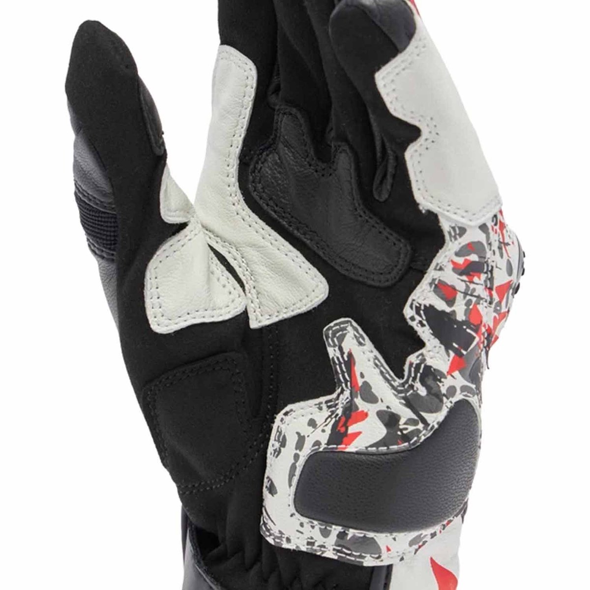 Dainese Mig 3 Unisex Leren Handschoenen Zwart Rood Wit - Maat 2XL - Handschoen – foto 3