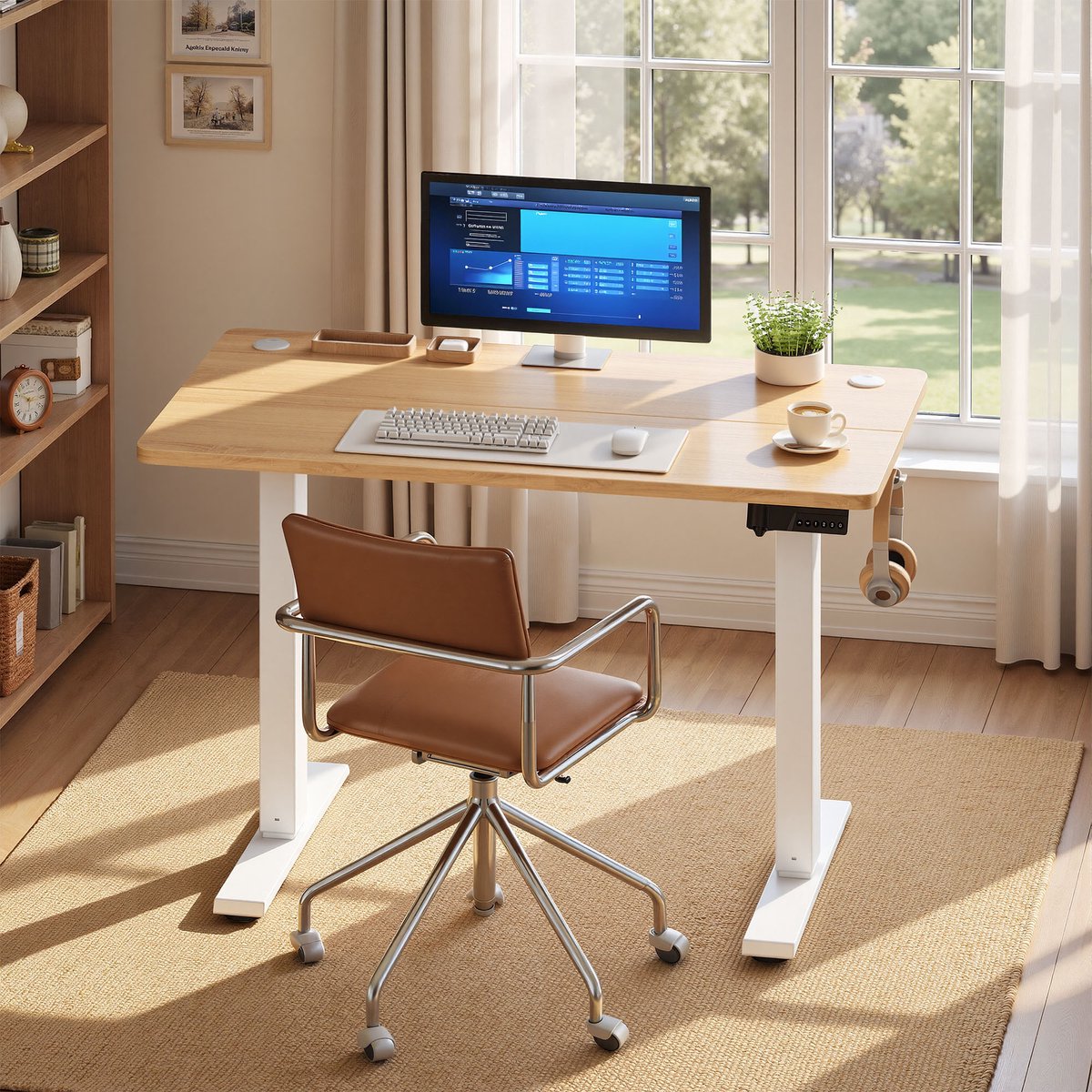 VASAGLE VASAGLE Elektrisch Zit-Sta Bureau - afbeelding 4