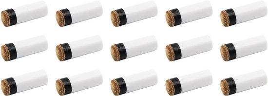 Biljartkeu - Biljartaccessoires - Witte Adereindhulzen - Vervangbare Tips - Onderdelen - Geschikt voor Biljart - Wit - 15 Set - Vervangende - Set — afbeelding 4