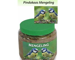 Bird-Feeder | 6 Potten Vogelpindakaas Mengeling - Hoge Calorische waarde - 4 Seizoens Vogelvoeder - Hoge Calorische Waarde - Gezond voor Vogels