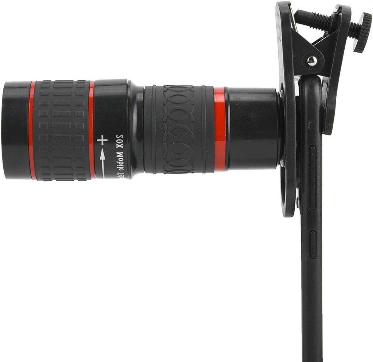 20x Telelens voor Smartphones en Tablets - Lange Focus Zoom Lens met Draagbare Clip en HD Oogstuk voor Verbeterde Fotografie