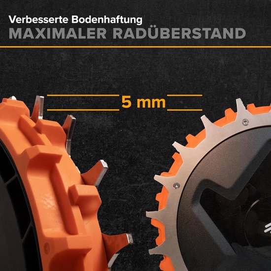 Robotische spikes - RVS - geschikt voor Navimow i105E-i108E - 3 mm diameter - 255 mm - Accessoires voor robotmaaiers - inclusief 12 roestvrijstalen schroeven - De spikes zijn ontbraamd van Merkloos	 — afbeelding 4