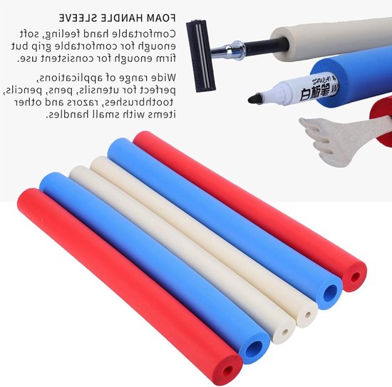 Verstelbare Foam Grip Hulp voor Ouderen en Gehandicapten, 6-Pack van 30.5 cm Foam Tubes, Ergonomische Keukentools voor Betere Grip en Comfort — afbeelding 3