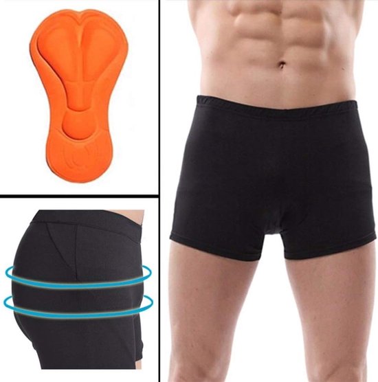 Ademende Fietsonderbroek voor Mannen met 3D Schuimkussens, Antislip en Vochtregulerend Design — afbeelding 3