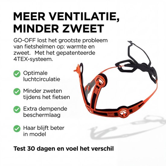 Casque de vélo GOOFF Rider - casque le plus confortable avec doublure 4TEX - noir mat avec NTA 8776 extra sûr et adapté aux speed pedelec - taille L