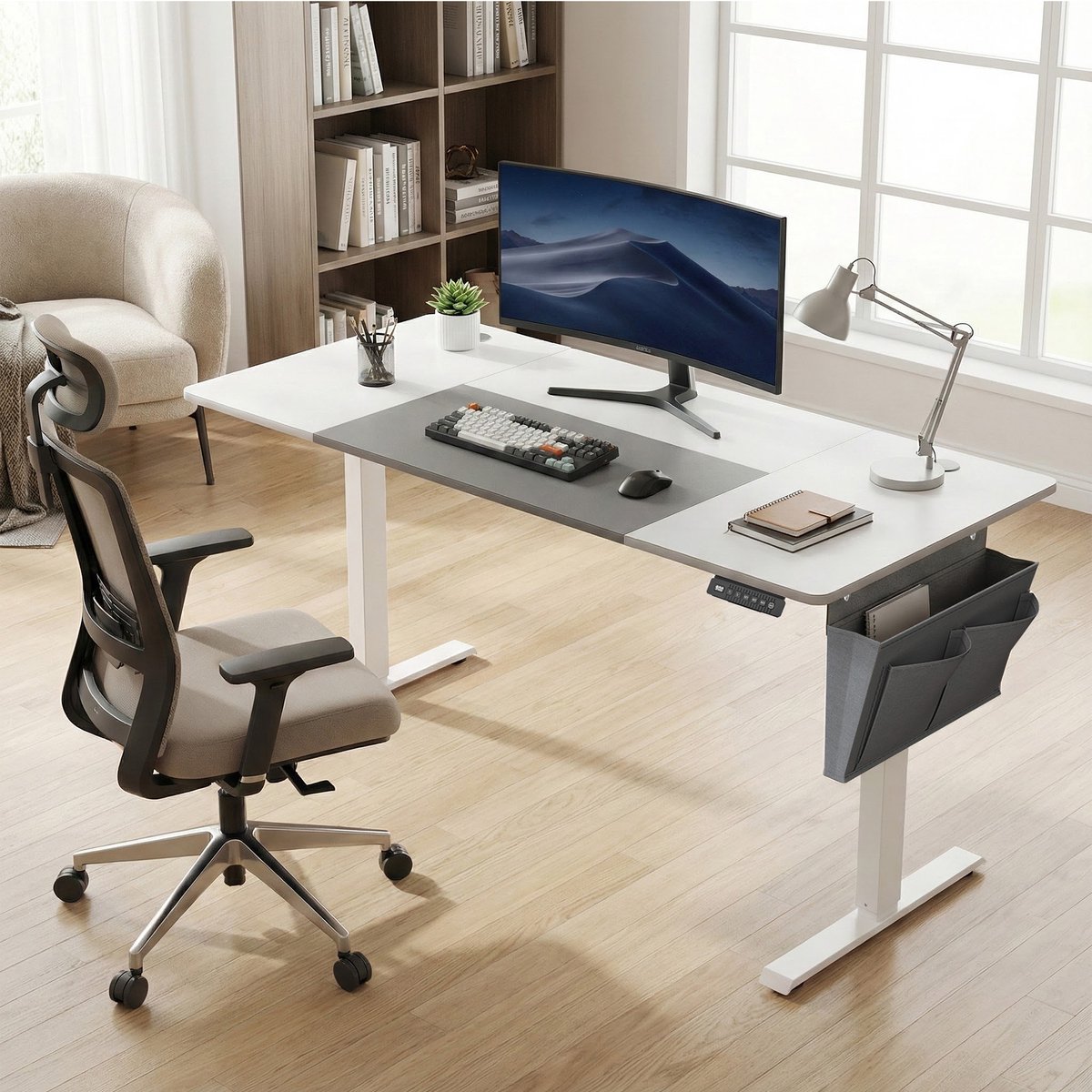 SONGMICS - Zit Sta Bureau - Verstelbaar thumbnail 5