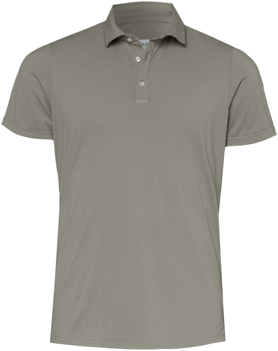Pure H. Tico Poloshirt Pure Functional Polo Slim Fit E31320 92930 430 Olive Plain Mannen Maat - L