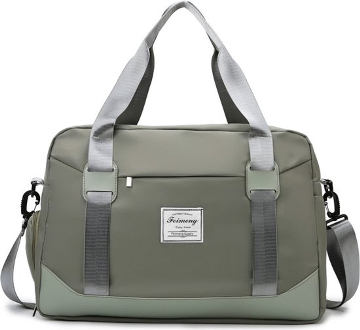 Geweo Reistas - Weekendtas Handbagage - 45x36x20 - Sporttas - Met Afneembare Schouderband - Groen