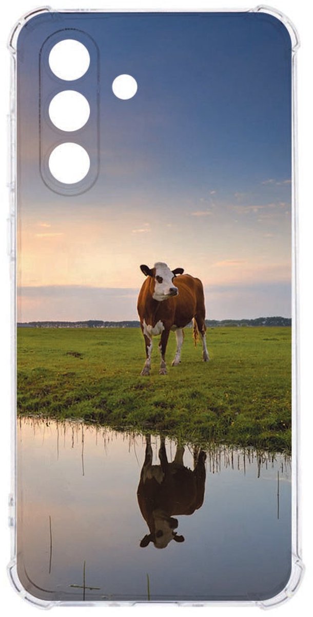 Samsung Galaxy A57 Flexibele back cover Koe Antishock