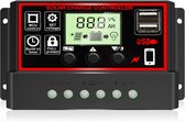 30A PWM Solar Laadregelaar met LCD en Dubbele USB voor 12V/24V Zonnepanelen