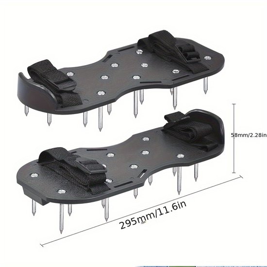 Dutchers® Grasbeluchter Schoenen - Lawn Aerator Spikes - Bodem Beluchter - Tuingereedschap voor Gazon Onderhoud van Dutchers® — afbeelding 4