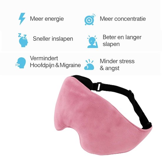 Sivio Gewogen oogmasker om te slapen, verkoelend en