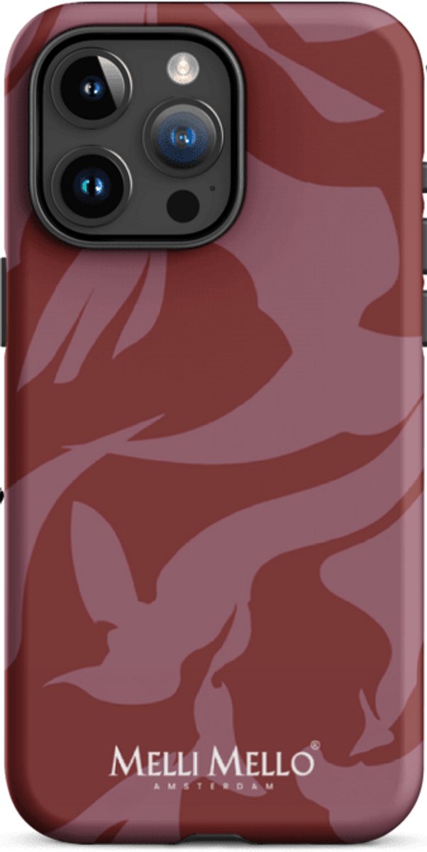 Melli Mello Telefoonhoesje Crimson Wave (Tough Case) - Apple iPhone 15 Pro Max